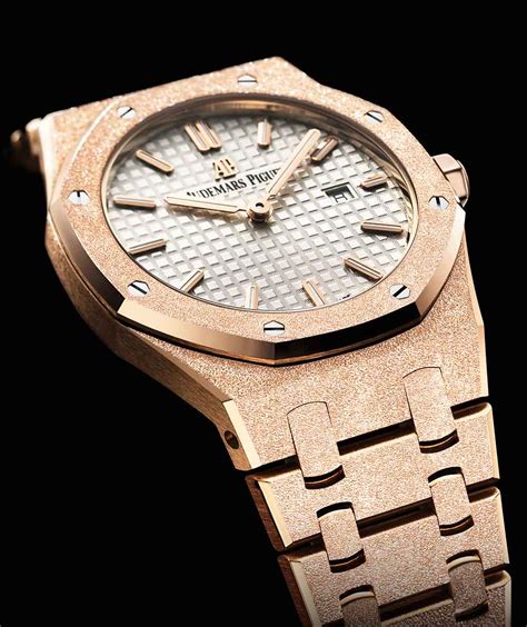 audemars piguet royal oak frosted gold hodi|audemars piguet gold frosting.